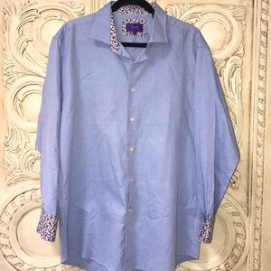 Tallia Men’s Cotton Long Sleeve Button Down ✅